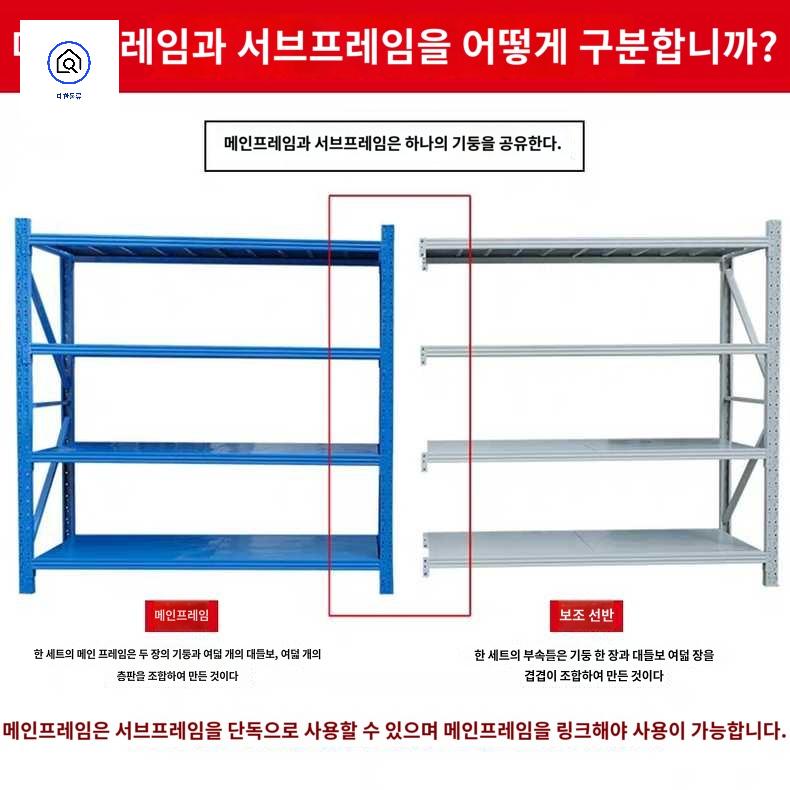 펜트리 물류창고 선반 물류센터 경량 수납 앵글 - 상세 이미지 5