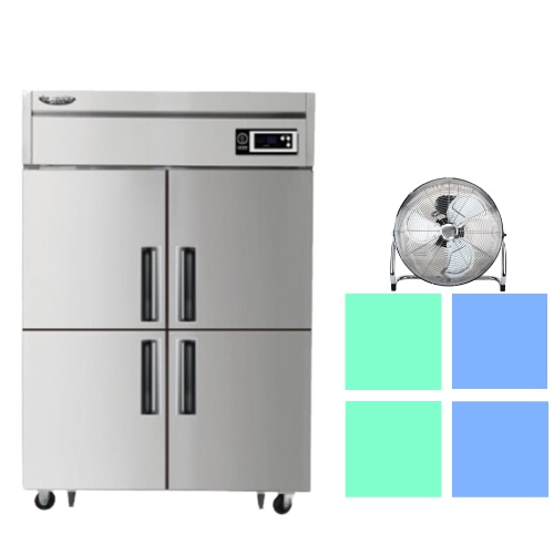 4구 식당용냉장고 4도어 업소용냉장냉동고 가게냉장고 직냉식