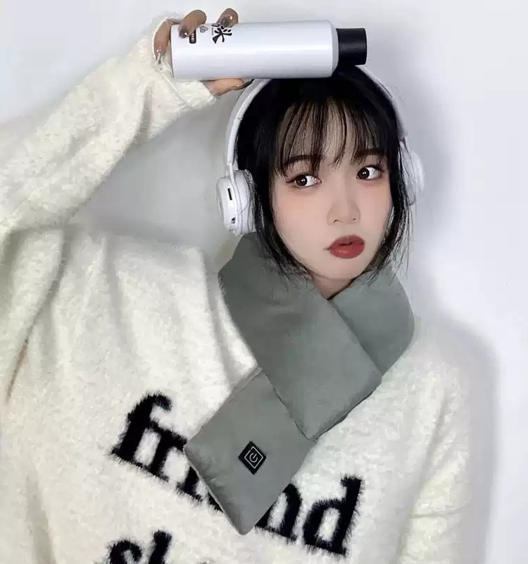 전기목도리 히팅 스카프 머플러 방한 발열목도리 겨울 보온 발열 온열 - 상세 이미지 3