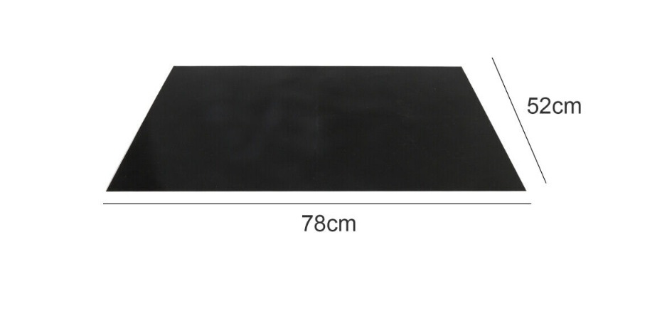 인덕션 보호 매트 실리콘 패드 스크래치방지 냄비받침 블랙 깔판 원형 22x22cm 이미지 6