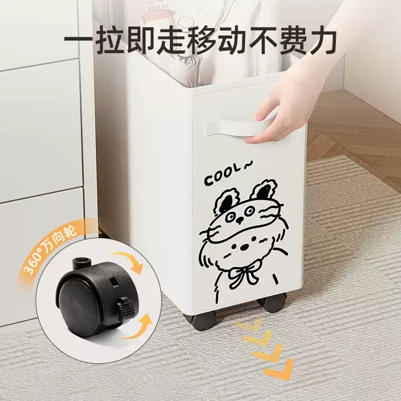 책상밑수납 데스크 간이 책꽂이 수납 보관함 사무실 트롤리 책장 이동식 정리 - 상세 이미지 4