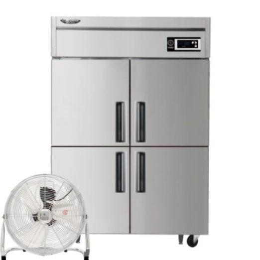 6구 45박스 냉장냉동고 1100L 식당 1등급 냉장고 직냉식