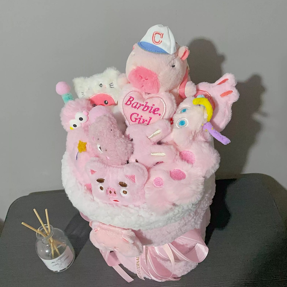 카피바라 인형꽃다발 생일 부케 학예회 발표회 캐릭터 귀여운 꽃다발 졸업 기념일 - 상세 이미지 2