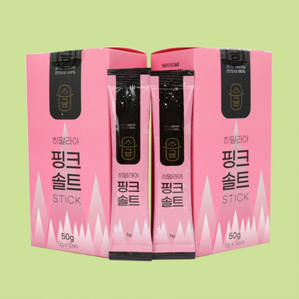 5gX10ea 히말라야 핑크 소금 선물 세트 솔트 답례품 선물 단체 스틱형 명절 가벼운 - 상품 이미지