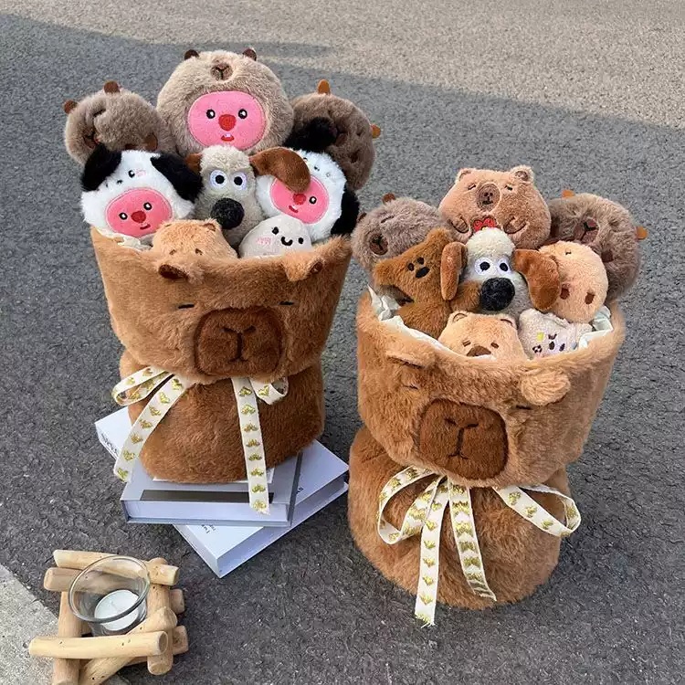 카피바라 인형꽃다발 입학식 발표회 생일 꽃다발 졸업 졸업식 부케 학예회 기념일 - 상세 이미지 2
