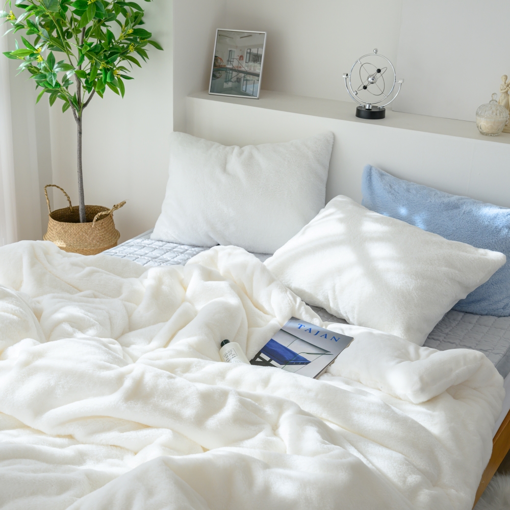 겨울 극세사이불 밍크 두꺼운 10mm 라셀 양면 차렵 SS 이불