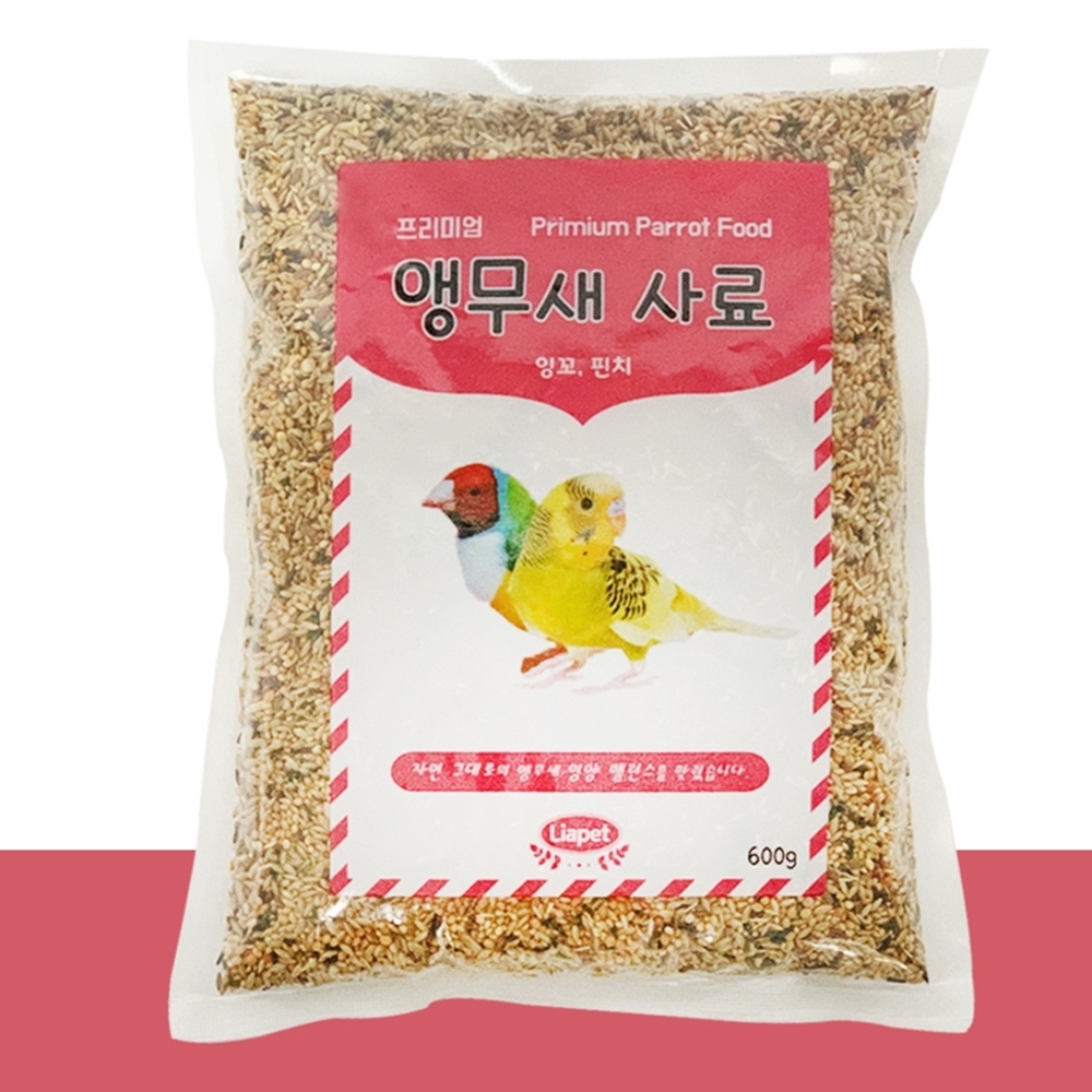 앵무새 사료 모이 먹이 밥 혼합 600g : 썬디컴퍼니