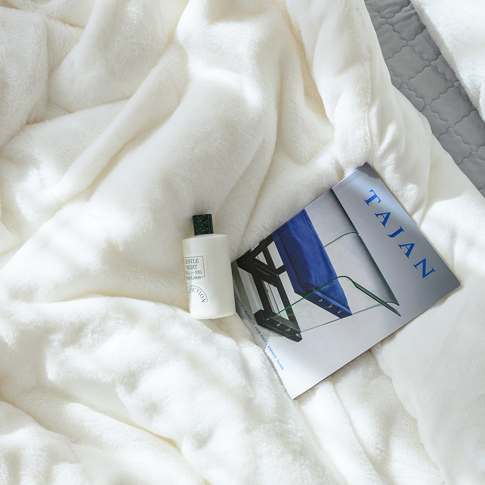 겨울 극세사이불 밍크 두꺼운 10mm 라셀 양면 차렵 SS 이불