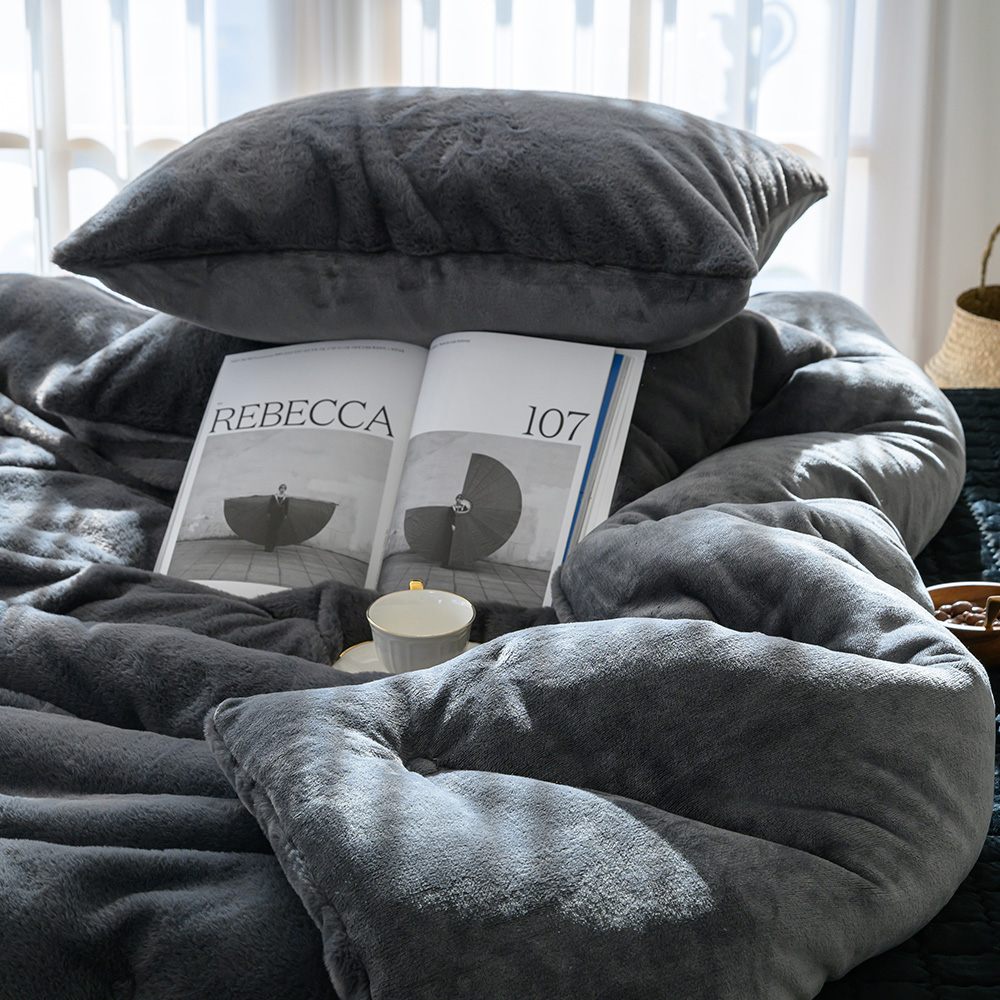 겨울 극세사이불 밍크 두꺼운 10mm 라셀 양면 차렵 SS 이불