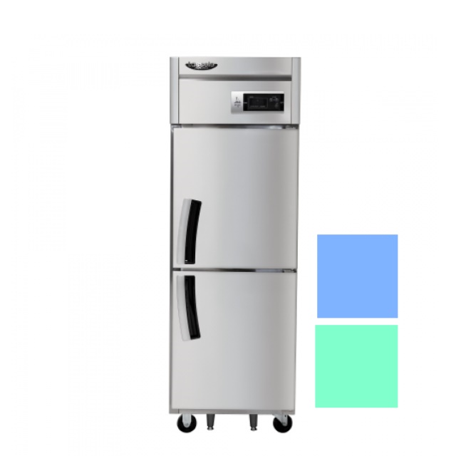 업소용 직냉식냉장고 식당용 2구 냉장냉동고 25박스냉장고