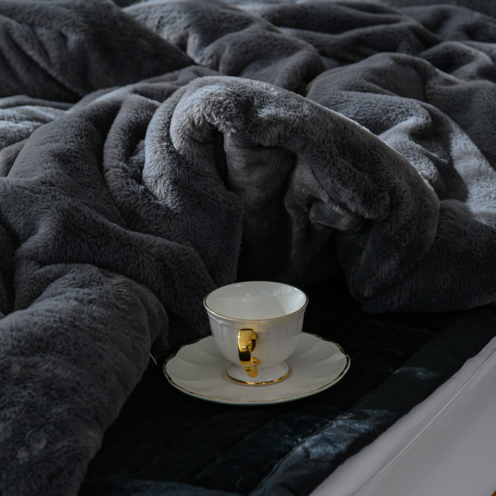 겨울 극세사이불 밍크 두꺼운 10mm 라셀 양면 차렵 SS 이불