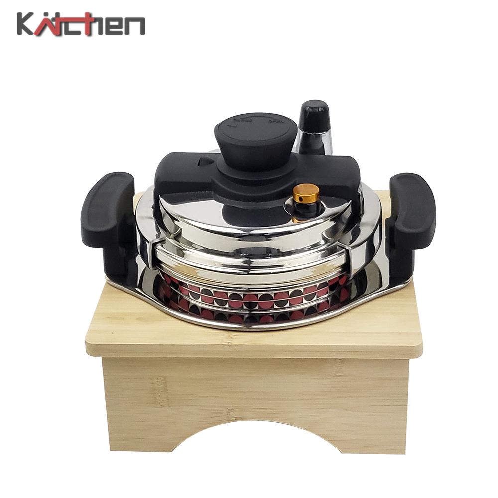 키친아트 이지 IH 통3중 원터치 초고압 압력솥 5중안전 누룽지 가마솥