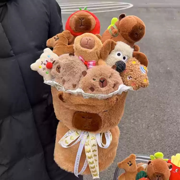카피바라 인형꽃다발 입학식 발표회 생일 꽃다발 졸업 졸업식 부케 학예회 기념일 - 상세 이미지 4