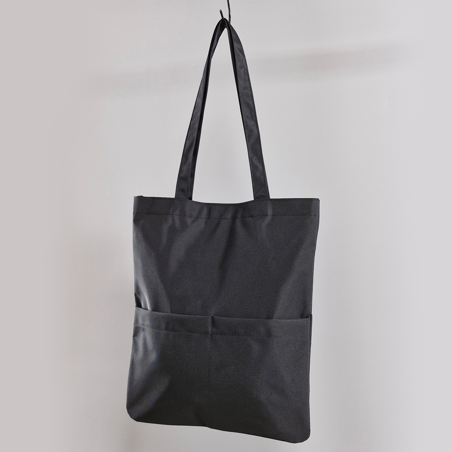 작은 소형 에코백 나일론 무지 지퍼 데일리 대학생 직장인 사각 가벼운 방수 포켓 튼튼한