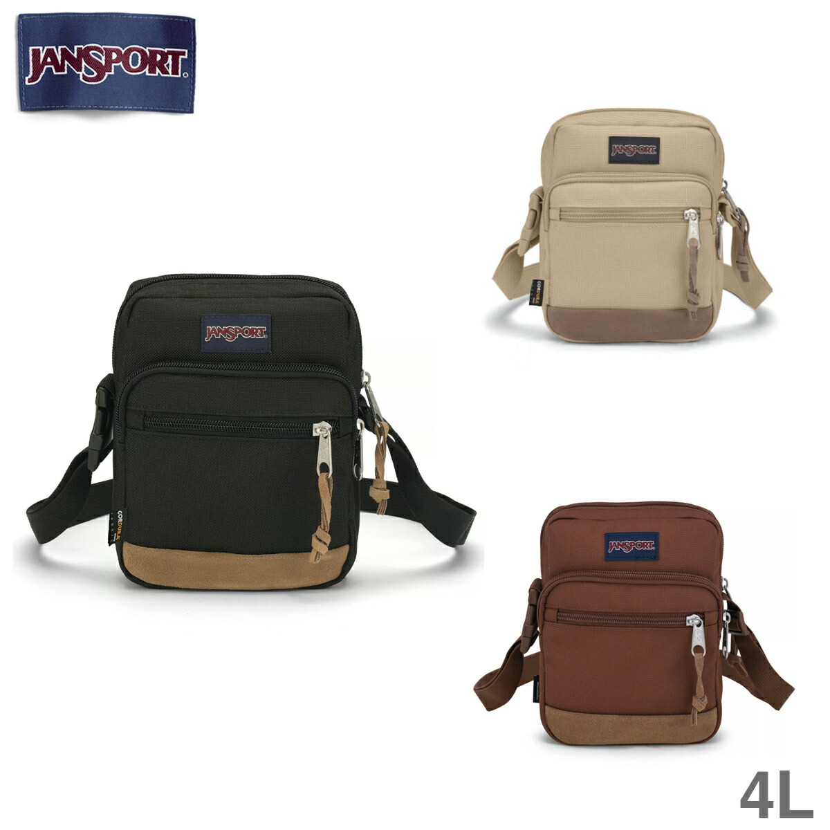 잔스포츠 JANSPORT 가방 코어 크로스바디 크로스백 숄더백 JS0A7ZNV 3컬러 - 상품 이미지