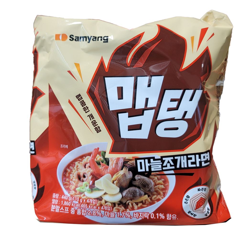 삼양 맵탱라면 3종각1봉(4개입) -마늘조개라면 : 노마타운