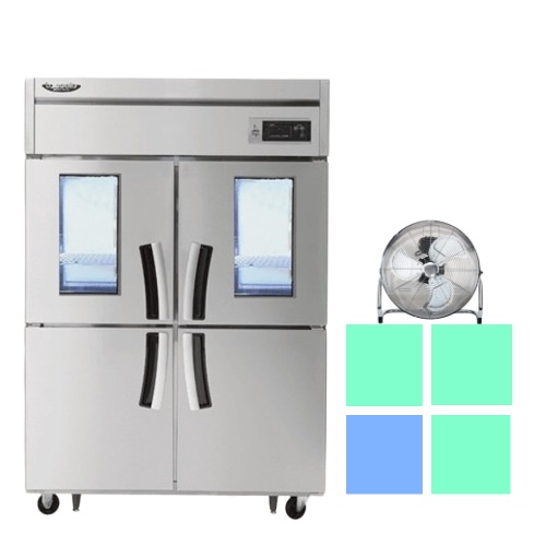 업소용 스탠드냉장냉동고 45박스 카페 주방 직냉식냉장고 제품 이미지