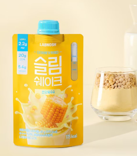 랩노쉬 슬림 쉐이크 초당 옥수수, 인절미 단백질 다이어트 45g x14개 - 상세 이미지 3