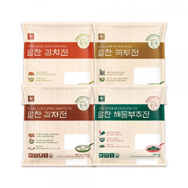 사옹원 해물부추전+녹두전+ 감자전+ 김치전 4종 4kg - 상품 이미지