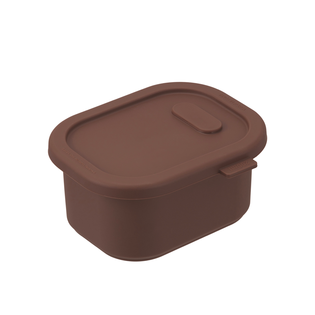 [N단독구성] 디아르 국내산 플래티넘 실리콘 밥 팩 소분 냉동밥 보관 용기 200ml 4P