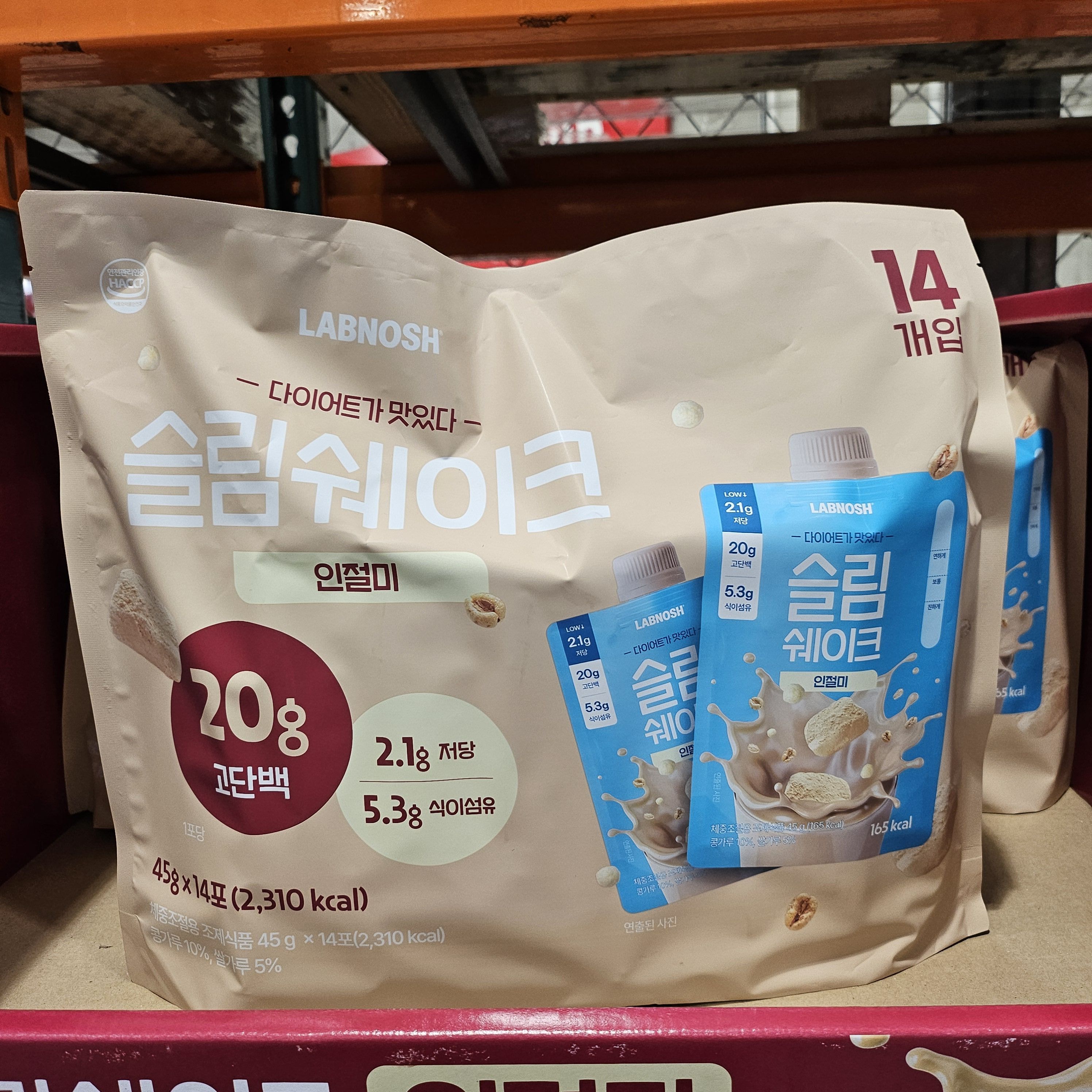 랩노쉬 슬림쉐이크 초당옥수수 인절미 45g 28개 코스트코