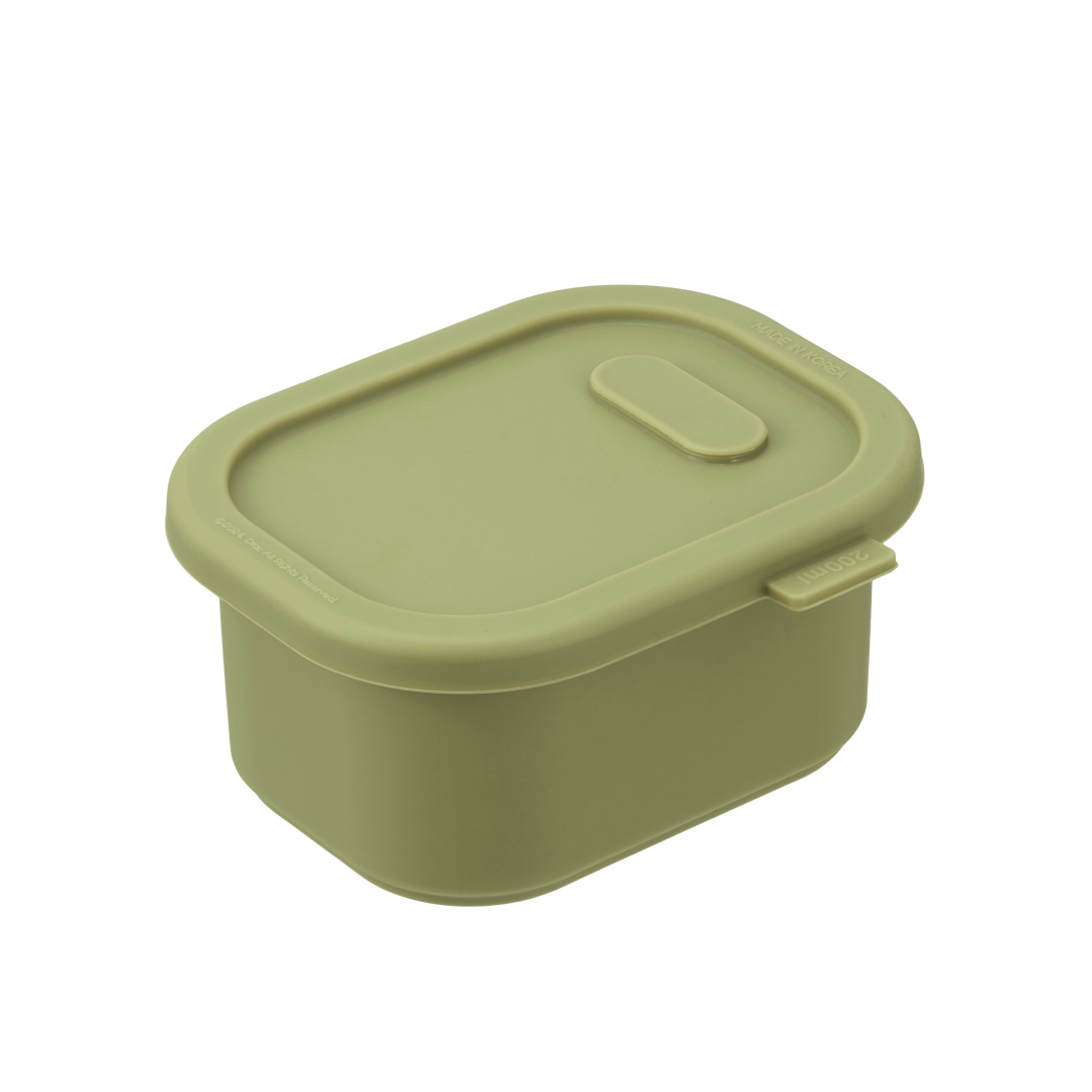 [N단독구성] 디아르 국내산 플래티넘 실리콘 밥 팩 소분 냉동밥 보관 용기 200ml 4P