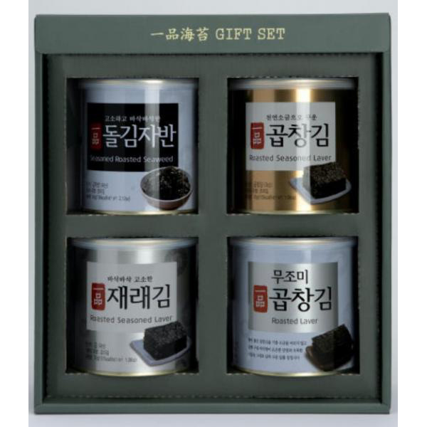 곱창김 재래김 무조미곱창김 돌김자반 캔 선물세트