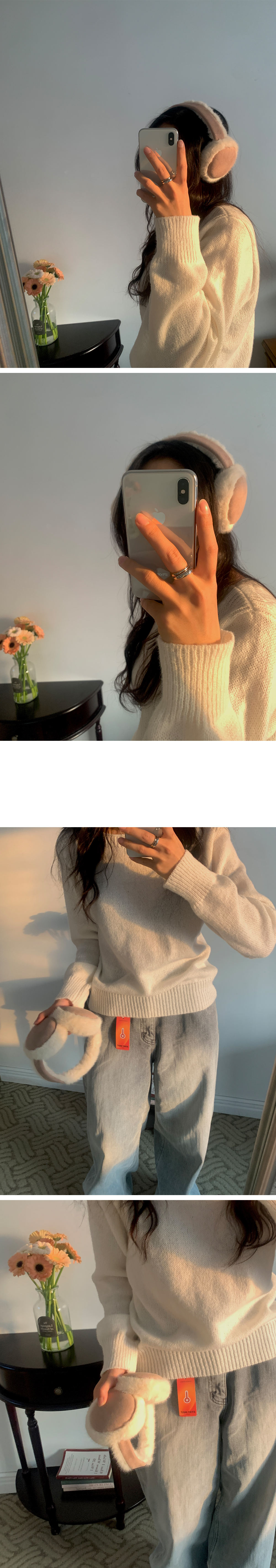 어그 방한 귀마개 (4C) 귀도리 이어머프 상세 이미지 6