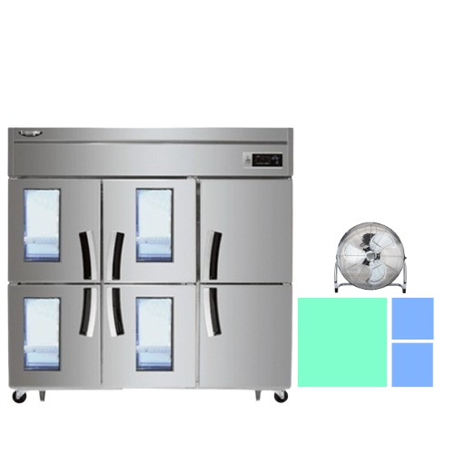대형 정육점냉장고 냉동 업소용 6도어 카페냉장고 1700L 제품 이미지
