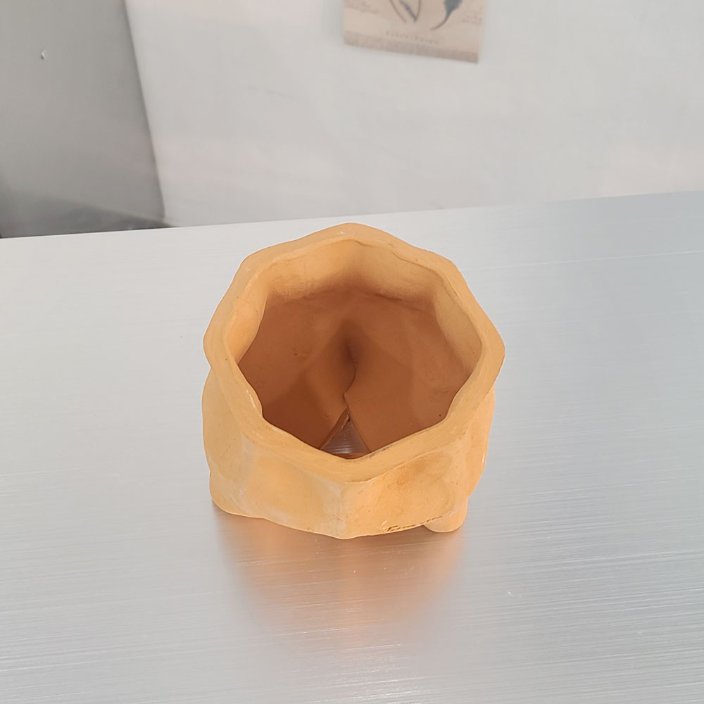[2개 구매시+1개]  테라원 빈티지 수제 토분 어글리팟 12호 12x10cm 팔각 - 상세 이미지 2