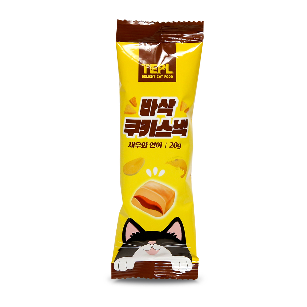 테플 바삭 쿠키스낵 20g 연어 고양이간식 제품 이미지