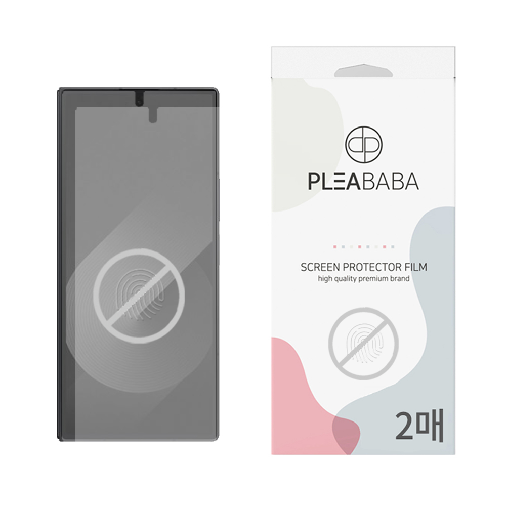 플리바바 지문방지 액정 보호필름 무광 종이질감 전면 저반사 필름 갤럭시Z 폴드 SE(갤럭시Z 폴드6 SE), 2매입 - 상품 이미지