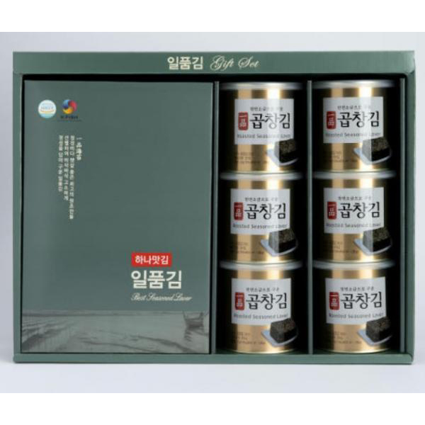 일품 조미 곱창김6캔 전장김 5입 선물세트 - 메인 이미지