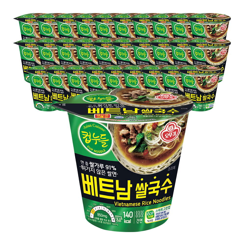 오뚜기 컵누들 베트남쌀국수 47g, 30개 - 상품 이미지