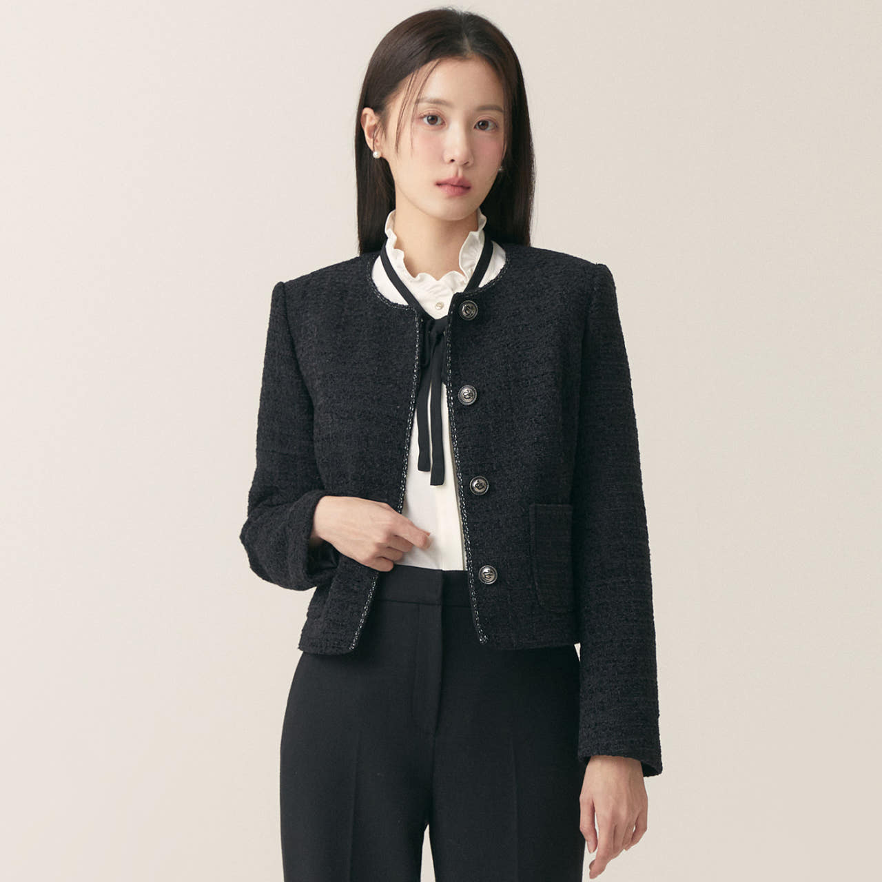 [슈퍼특가] 로엠 칼라리스 트위드 자켓 RMJKF11S51