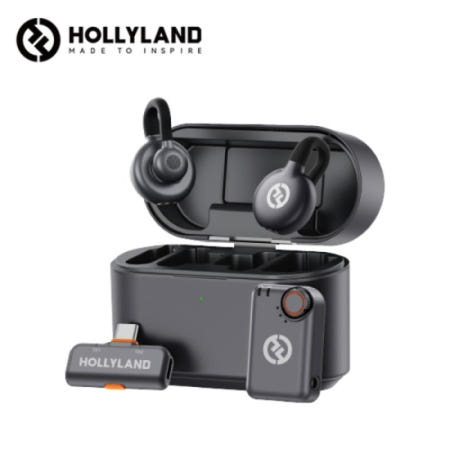 홀리랜드 HOLLYLAND Lark M2S Mini Combo 2채널 초소형 클립 무선 마이크 (카메라+C타입스마트폰)