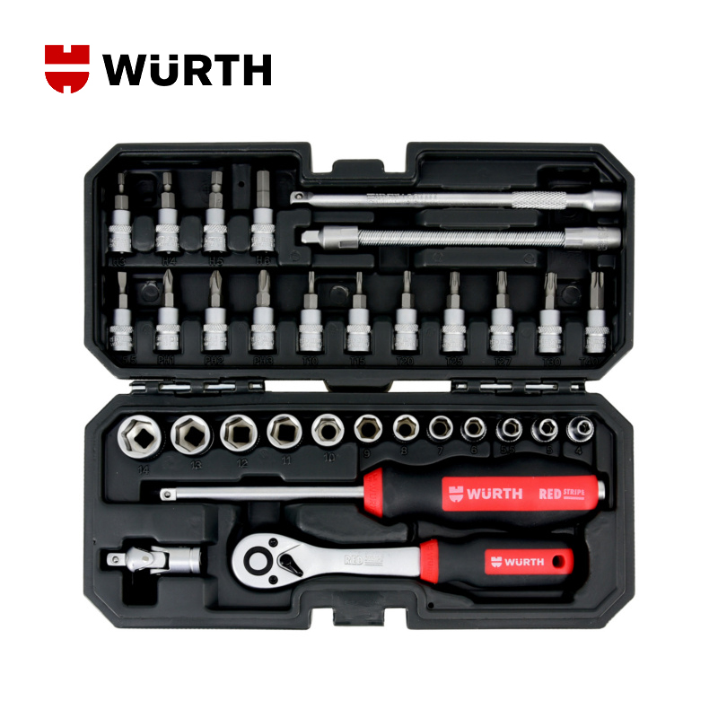 [공식몰]WURTH 뷔르트 1/4 멀티 소켓 렌치 세트 32PCS - 상품 이미지