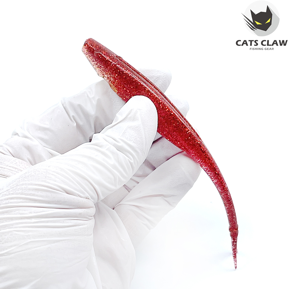 캣츠크로우 모비딕쉐드 광어웜 다운샷웜 레드골드 T05, 12.7cm(5인치) - 상세 이미지 5