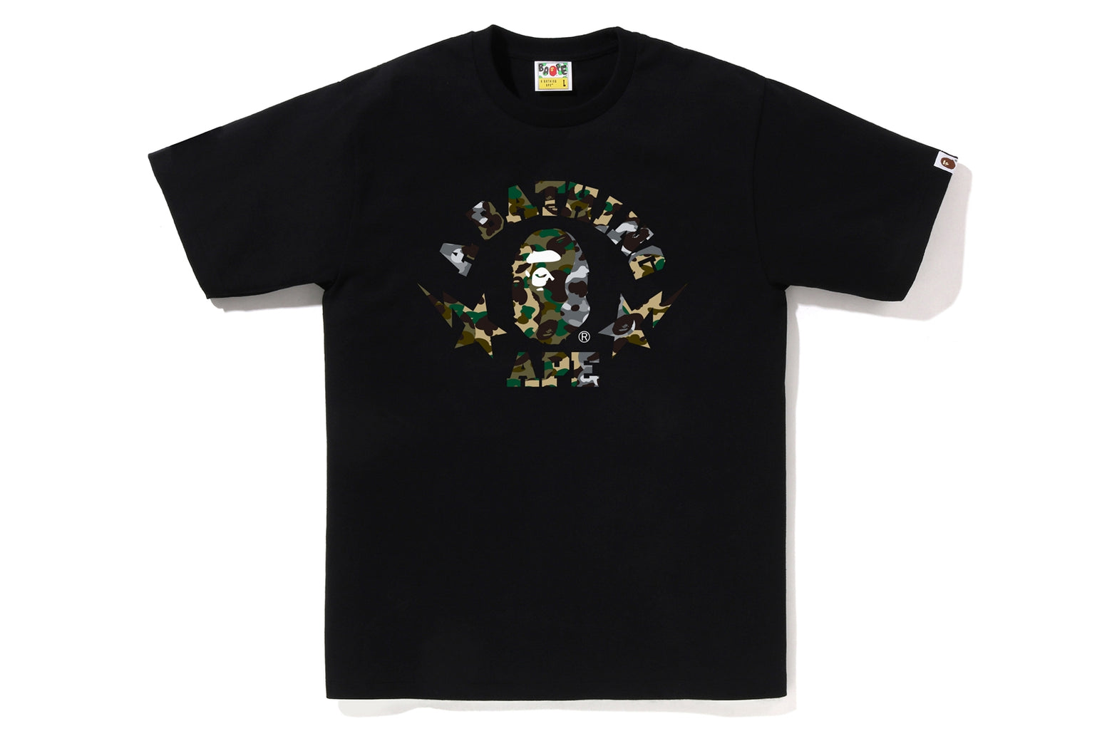 베이프 반팔티 1ST CAMO CRAZY STA COLLEGE TEE 1월 2주차 신상 1L30-110-016 - 상세 이미지 2