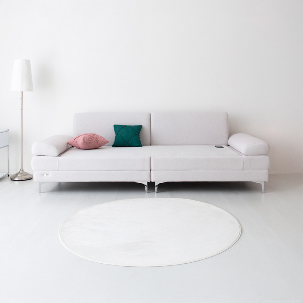 ONDOR 패브릭 흙소파 3인 코모도 라이트그레이