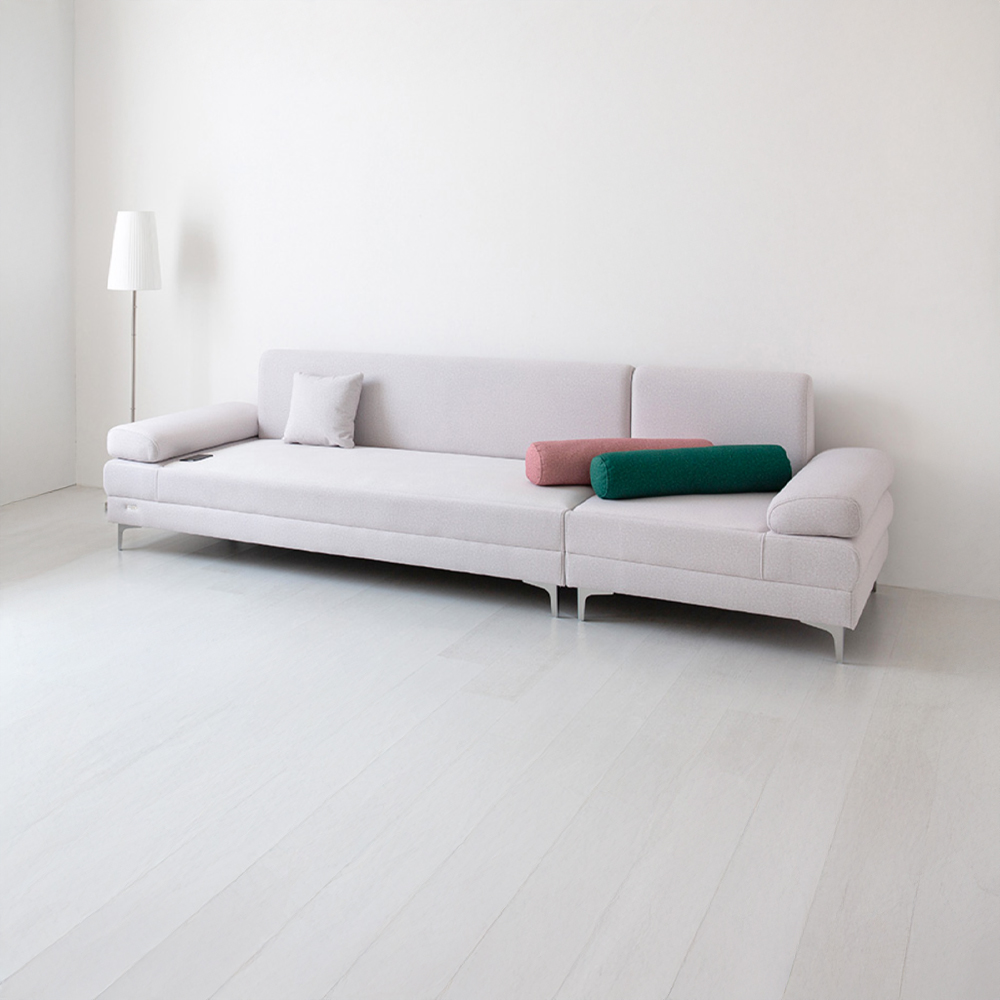 ONDOR 패브릭 흙소파 4인 코모도 라이트그레이