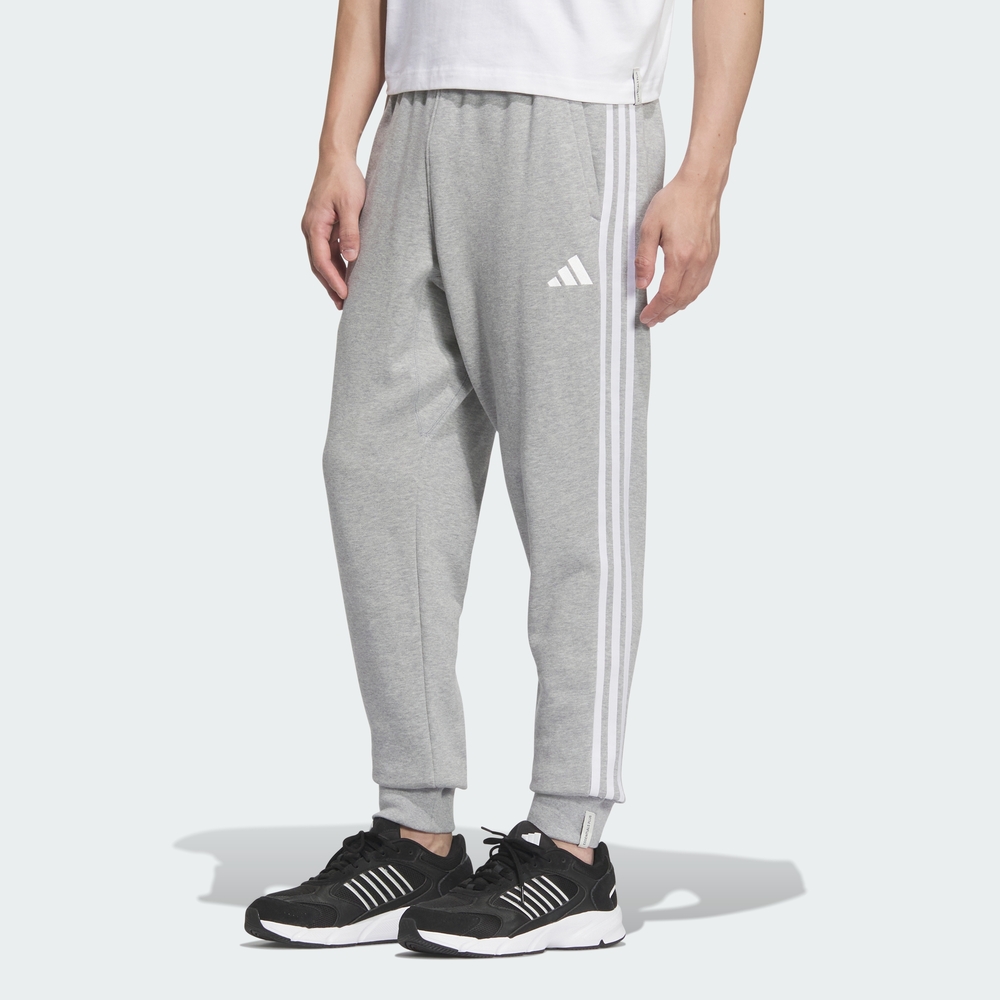 [아디다스 공식] 에센셜+ 레귤러 핏 3S 프렌치 테리 커프트 팬츠 JW6942 - 상품 이미지