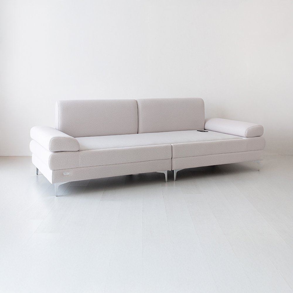 ONDOR 패브릭 흙소파 3인 코모도 라이트그레이