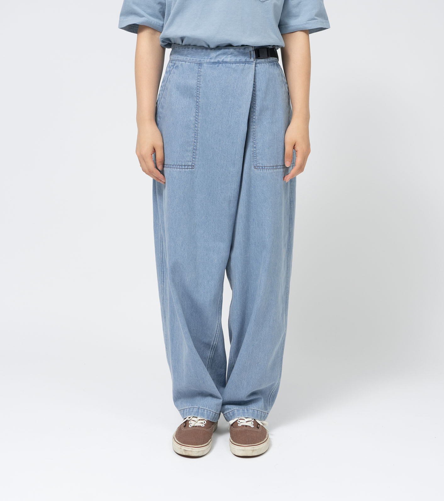 노스페이스퍼플라벨 바지 데님 필드 랩 팬츠  25SS N25SC003 남녀공용 데일리 패션 - 상세 이미지 4