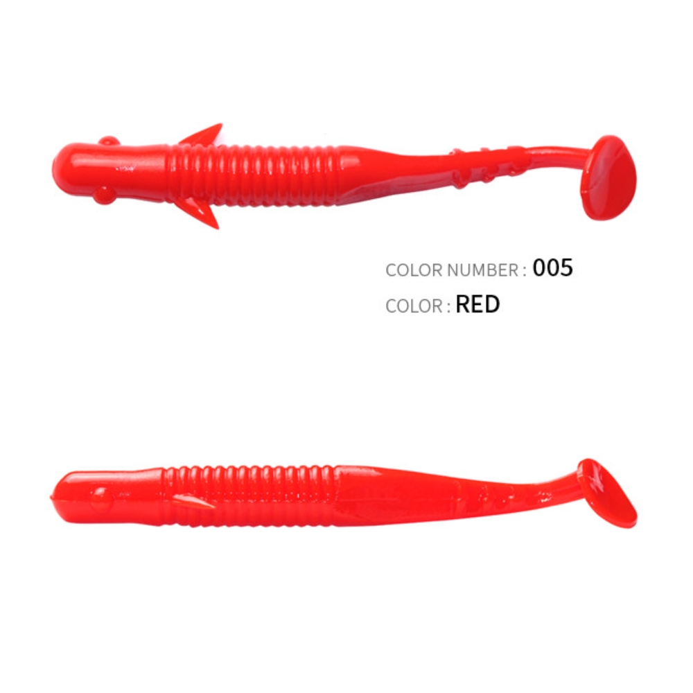 캣츠크로우 엔젤릭쉐드 갈치웜 풀치웜 점농어 005 레드, 6.3cm(2.5인치) - 상세 이미지 2