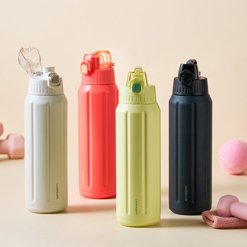 락앤락 스포츠 슬로 라이트 각인텀블러600ml 원터치 뚜껑 운동 각인물병 사진 이름인쇄 - 상세 이미지 2
