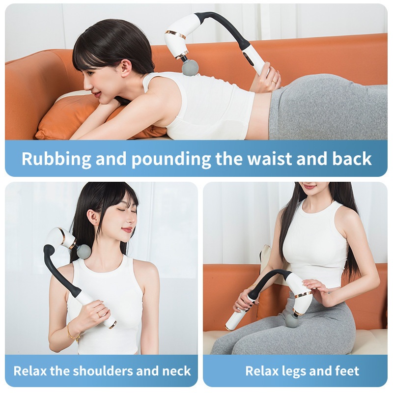 RelaxPro C커브 마사지건 시원한 전신마사지 핸디형 안마기 - 상세 이미지 4