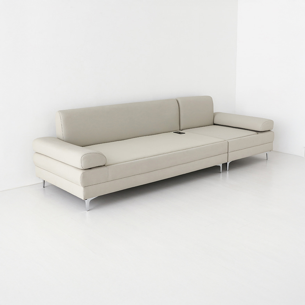 ONDOR 흙소파 4인 라이트그레이