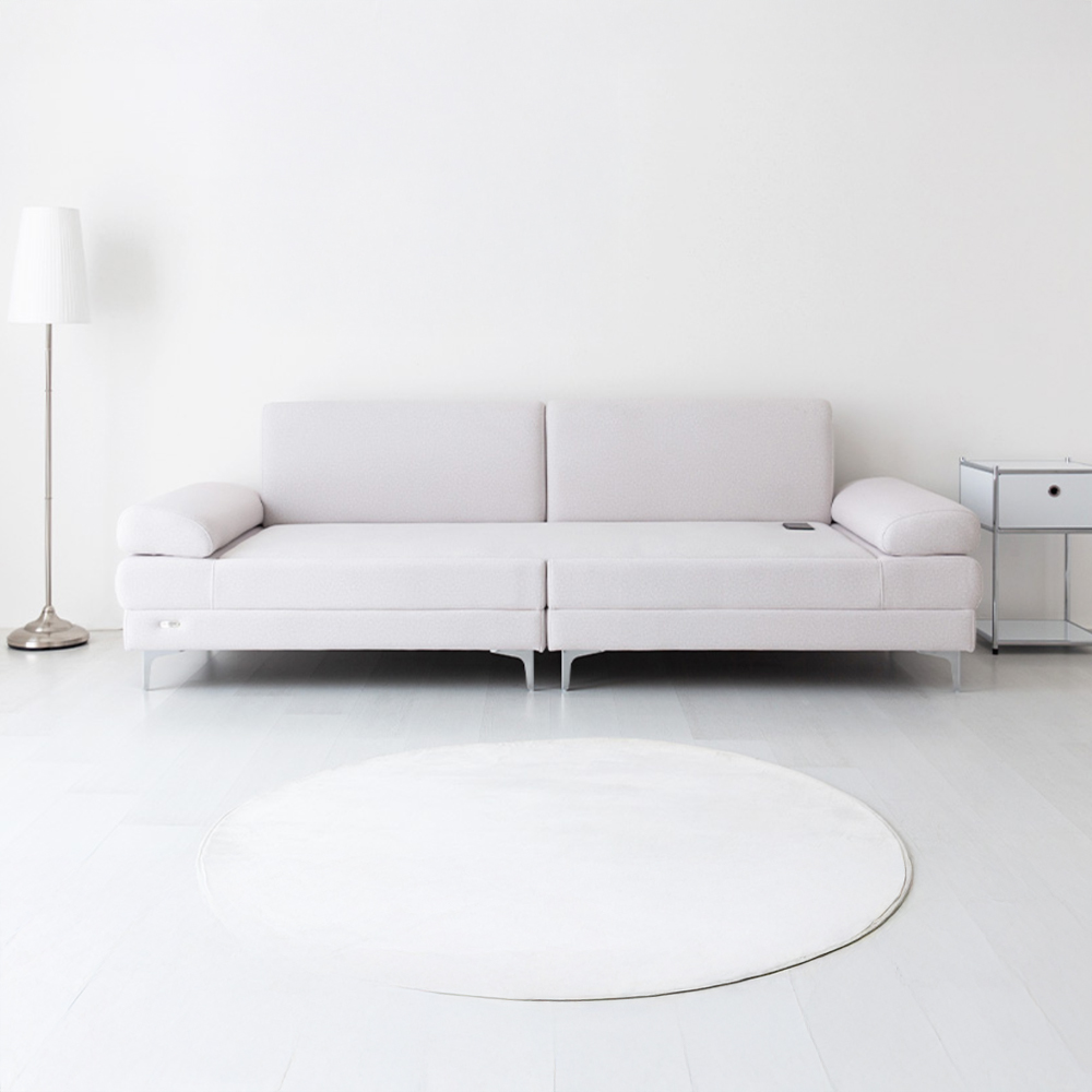 ONDOR 패브릭 흙소파 3인 코모도 라이트그레이