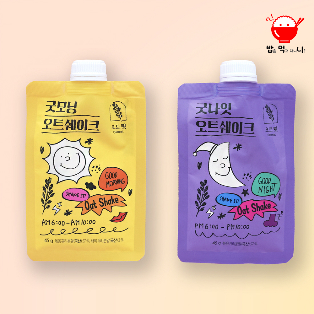 아침대용식 원픽 국산 선식 귀리쉐이크 한끼 식사대용 간편식 혼합비타민제 첨가 굿모닝 굿나잇 - 상세 이미지 2
